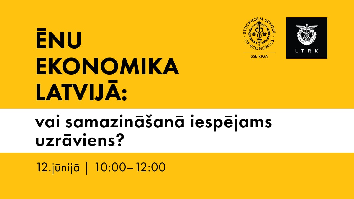 Ikgadējā Ēnu ekonomikas konference notiks 12. jūnijā