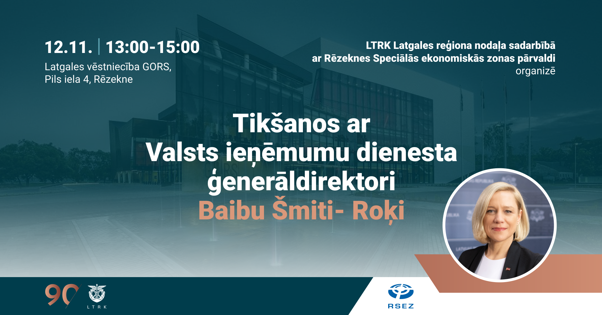 Tikšanās ar Valsts ieņēmumu dienesta ģenerāldirektori Baibu Šmiti- Roķi