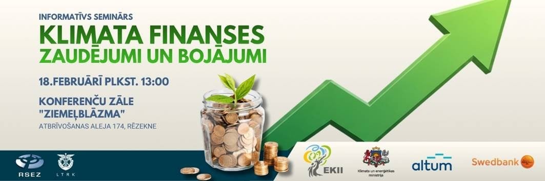 Informatīvs seminārs par klimata finansēm un atbalstu Rēzeknē