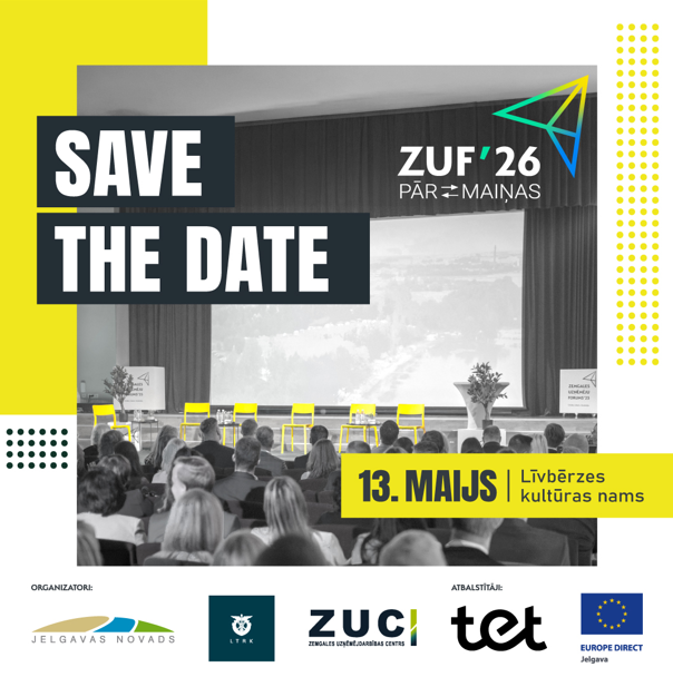 Zemgales uzņēmēju forums 2026 – pārmaiņas kā izaugsmes dzinējspēks!