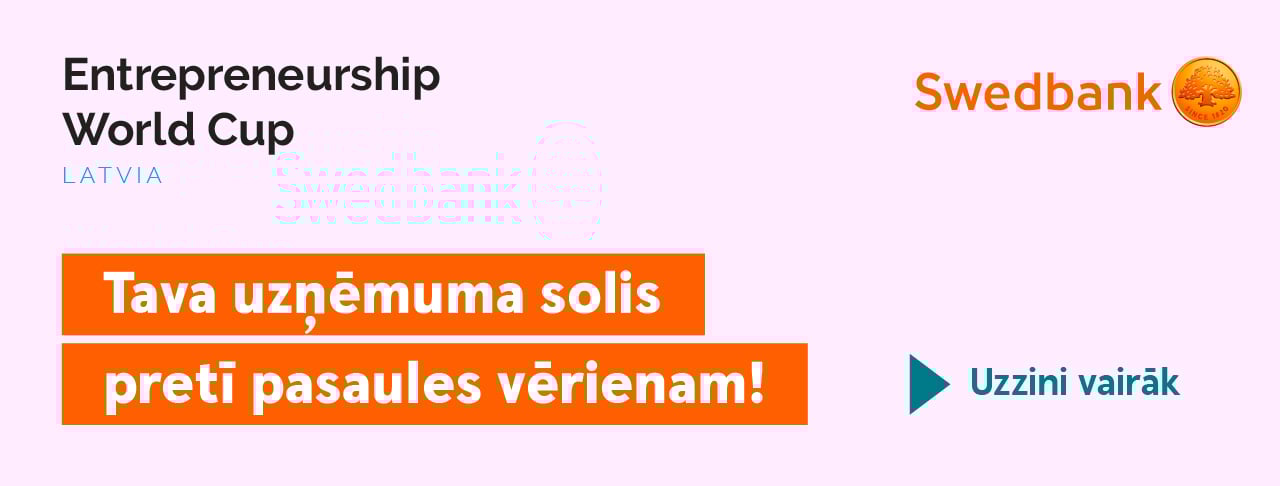 Latvijas uzņēmēji mudināti pieteikties Pasaules Uzņēmējdarbības kausam 2026