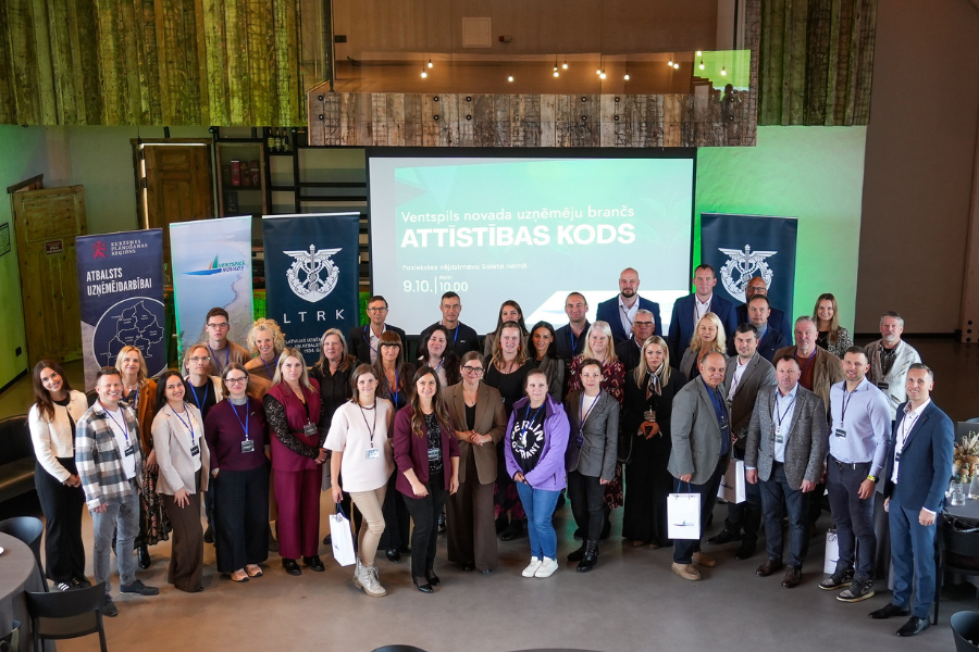 Ventspils novada uzņēmēju pasākumā “ATTĪSTĪBAS KODS” dalībnieki diskutē par  uzņēmēju kopienas izveidi