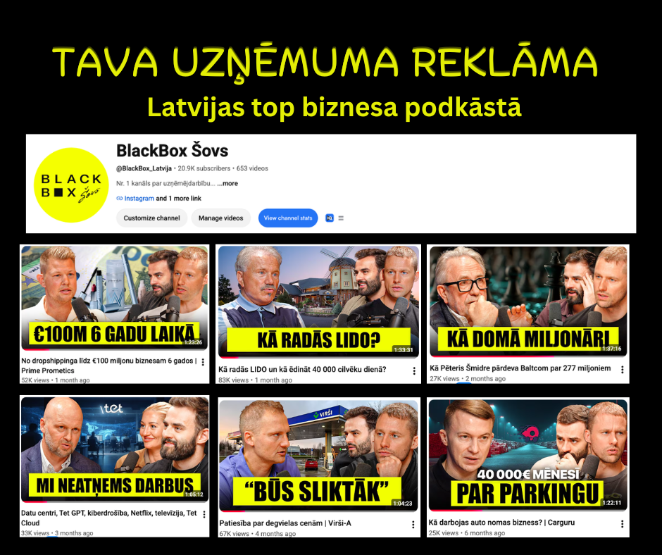 Reklāmas iespējas BlackBox Šovā