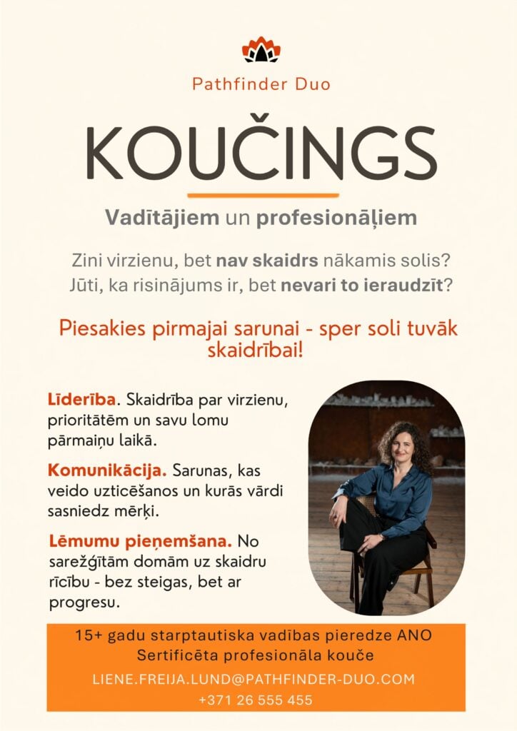 Individuālais koučings vadītājiem