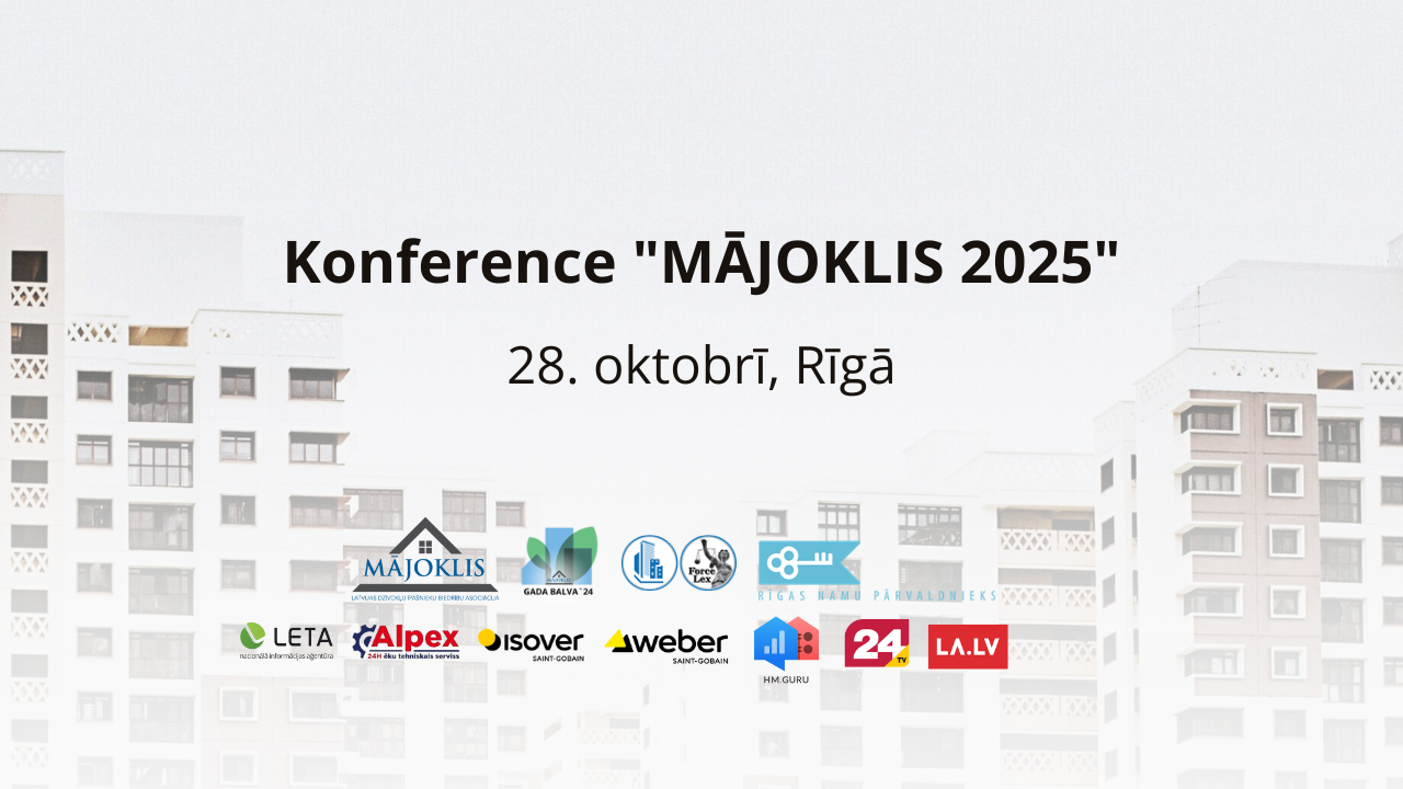 Konference “Mājoklis 2025” – 28. oktobrī Rīgā, Atta Centrā