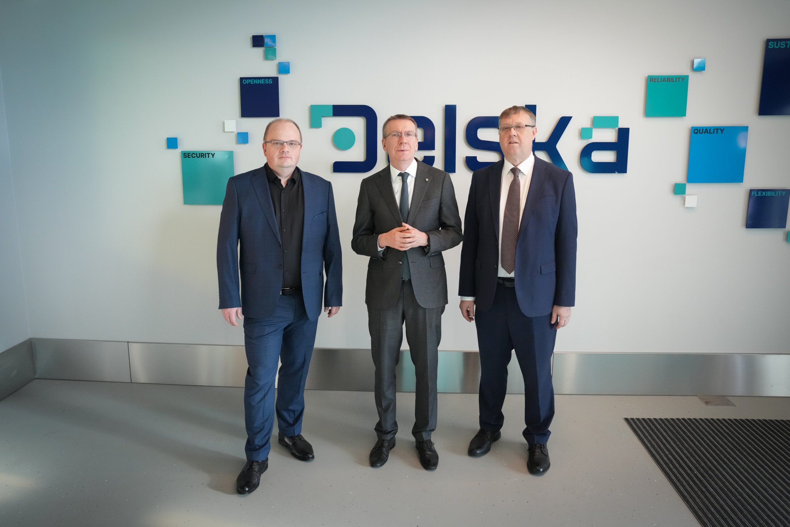 Latvijas prezidents apmeklē Delska jauno datu centru – ilgtspējīgāko Baltijas valstīs